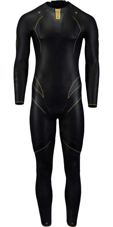 2025 ZONE3 Mens Active-Flex Wetsuit WS25MACTF101 - Black / Orange